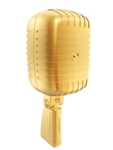 golden microphone